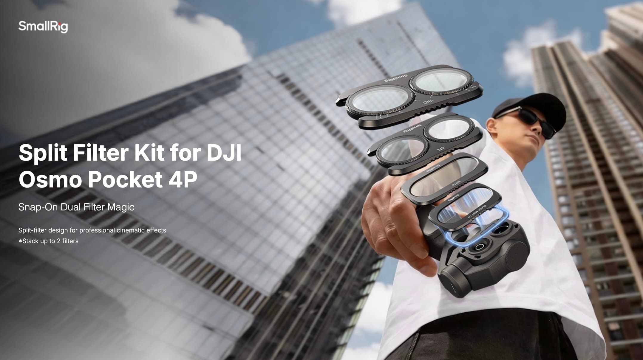 New SmallRig Split Filter Kits for DJI Osmo Pocket 4P: Quick & Easy Upgrades